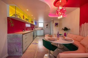 Designers dream, Tokyo pop art apartment with courtyard, fire & views